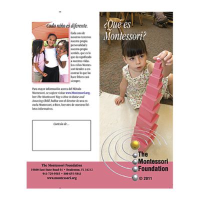 Pamphlet - ¿Qué es Montessori?