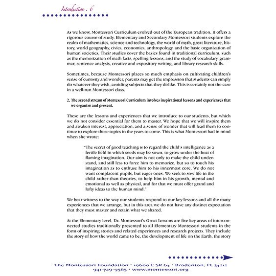 Montessori Curriculum Scope & Sequence - Image 10
