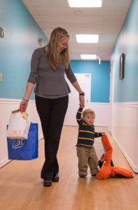 mom and son