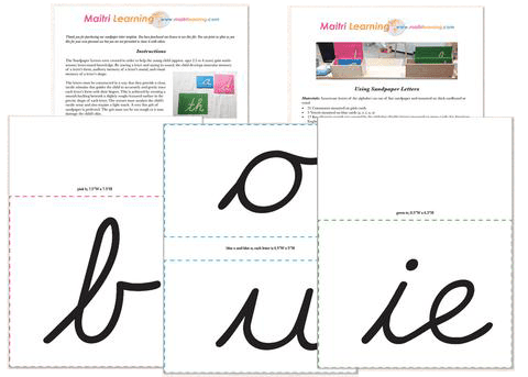 Download sandpaper letters montessori