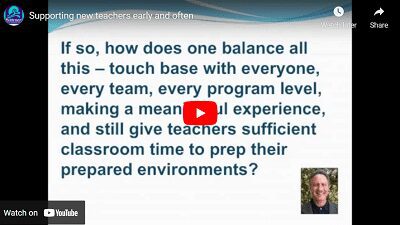 Supporting new teachers early and often