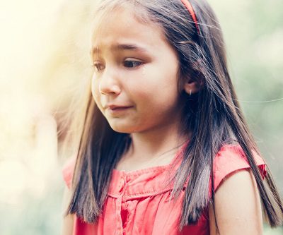 Upset child