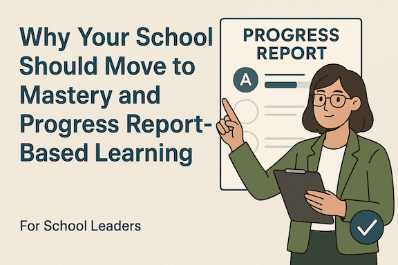 Why all Schools should implement mastery progress-based report schemes